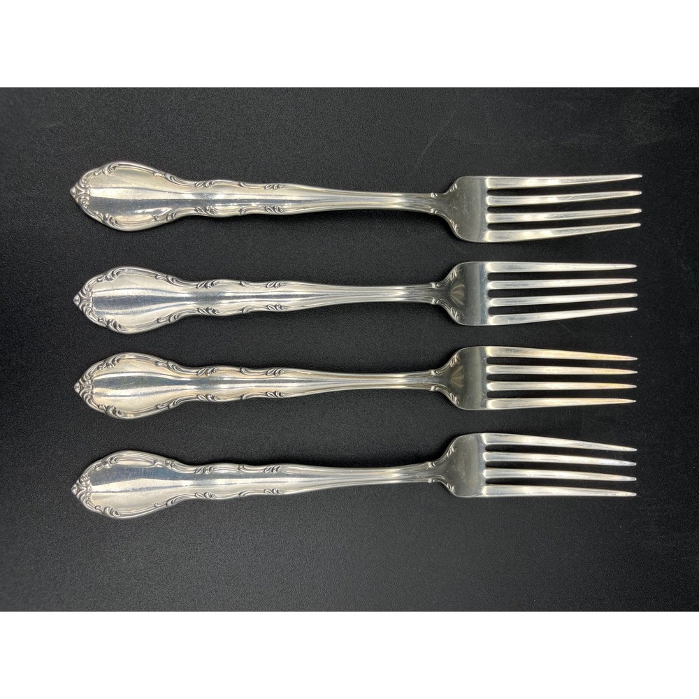 Andante Sterling Silver Dinner Fork Set 4 Pieces By Gorham Silver